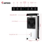 Quạt điều hòa RAPIDO Lucky 6000D - Ảnh 5
