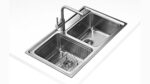Chậu rửa bát inox Teka STAGE 90 D 2B 40108100 dương bàn 2 hố - Ảnh 3