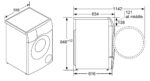 Máy giặt sấy BOSCH WDU28560GB 10kg 60kg serie 6 - Ảnh 2