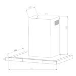 Máy hút mùi FEUER T567 70cm chữ T - Ảnh 2