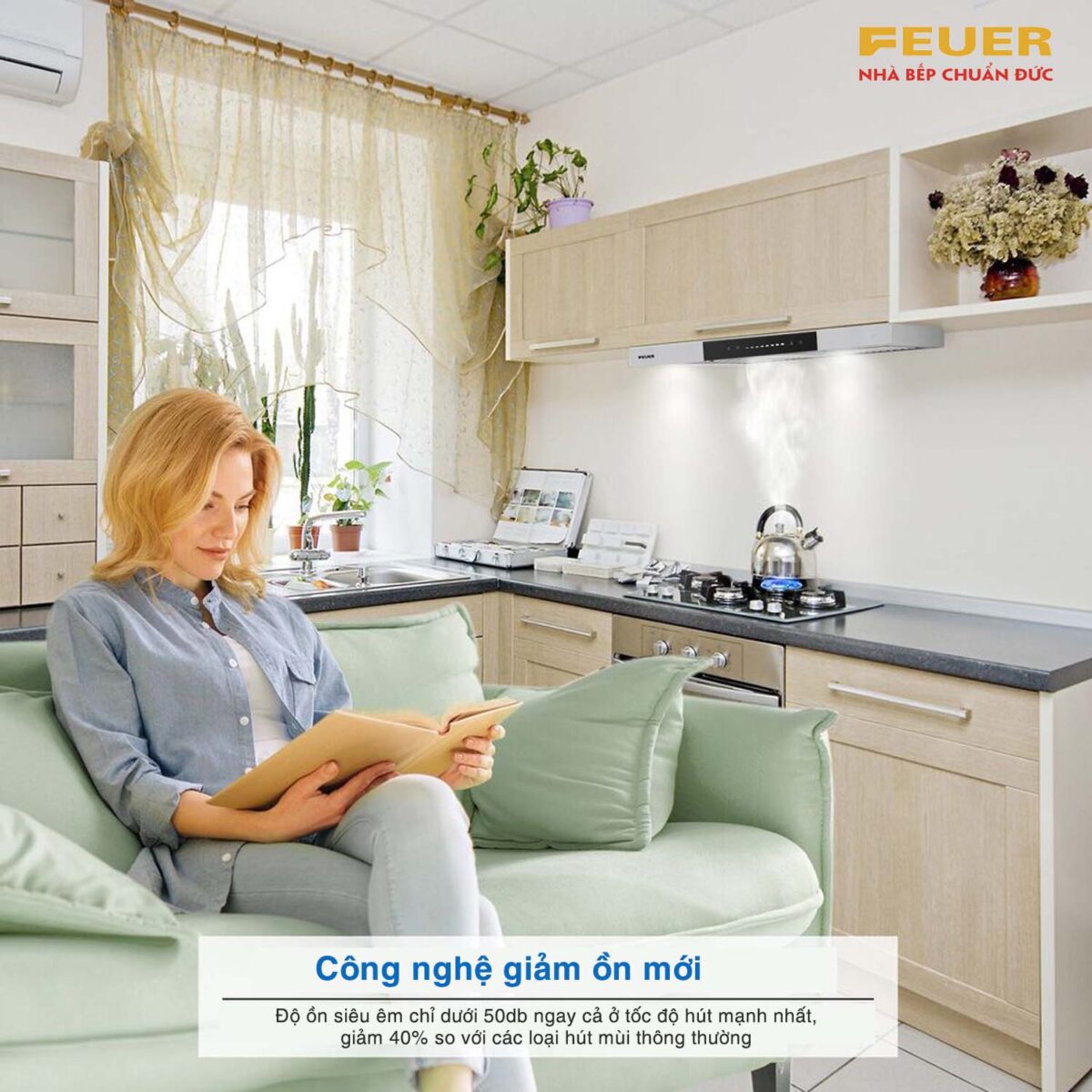 Máy hút mùi FEUER T567 70cm chữ T - Ảnh 8