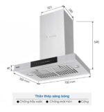Máy hút mùi FEUER T567 70cm chữ T - Ảnh 3
