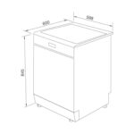 Máy rửa bát MALLOCA WQP125201AD độc lập - Ảnh 2