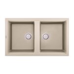 Chậu rửa bát đá MALLOCA BIANCO K45062 2 hố