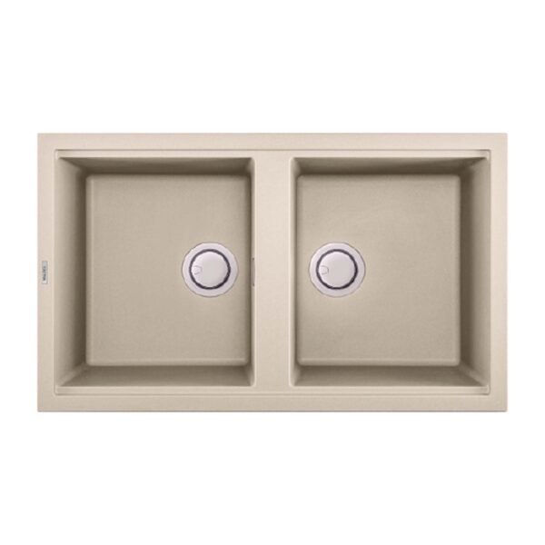 Chậu rửa bát đá MALLOCA BIANCO K45062 2 hố