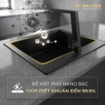 Chậu rửa bát đá MALLOCA ZEN K13040 1 hố - Ảnh 6