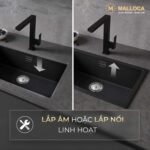 Chậu rửa bát đá MALLOCA ZEN K13040 1 hố - Ảnh 7