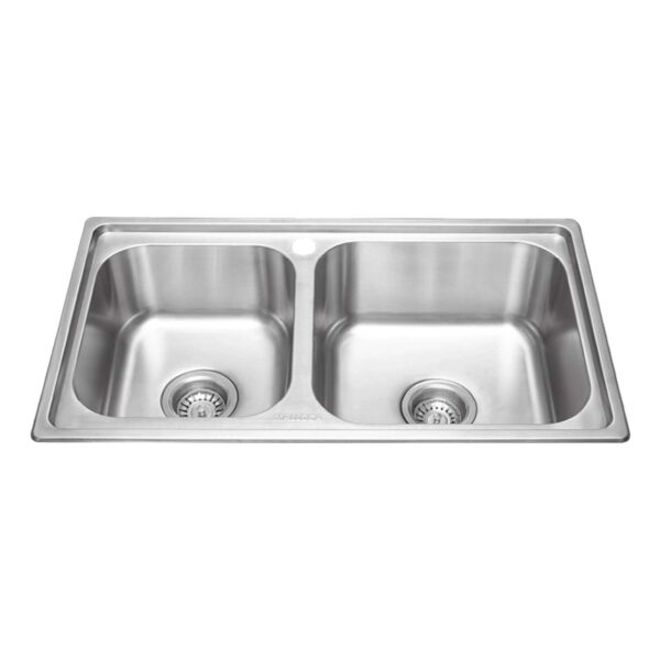 Chậu rửa bát inox MALLOCA MS2076E 2 hố