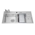Chậu rửa bát inox MALLOCA MS8804 2 hố 1 bàn