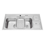 Chậu rửa bát inox MALLOCA MS8809N 1 hố 1 bàn