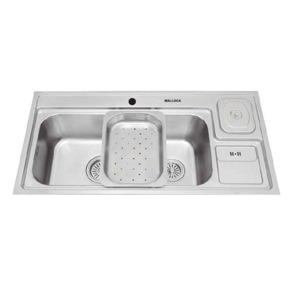 Chậu rửa bát inox MALLOCA MS8809N 1 hố 1 bàn