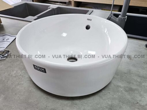 Hinh anh thuc te Chau lavabo dat ban INAX AL 295V Aqua Ceramic 2