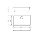 Chậu rửa bát đá MALLOCA ZEN K13073 1 hố - Ảnh 2