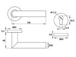 Tay nắm cửa HAFELE 903.91.454 - Ảnh 2