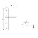 Tay nắm cửa HAFELE 903.98.465 mở phải - Ảnh 2