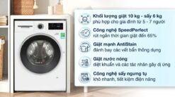 tinh nang May giat say BOSCH WNA254U0SG giat 10kg say 6Kg Serie 4 long ngang
