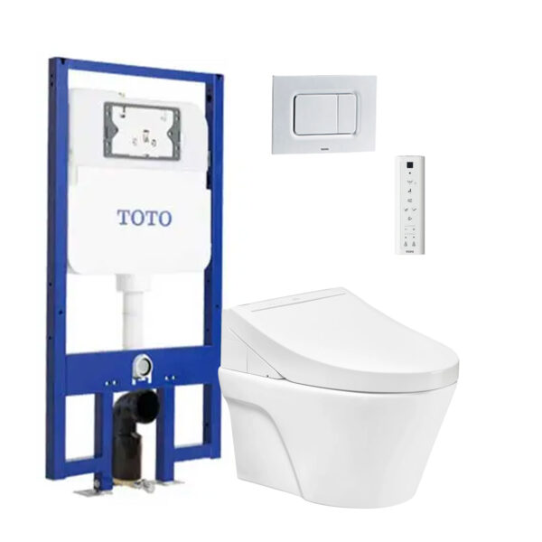 Bồn cầu thông minh TOTO CW822REA TCF24460AAA WH172AT TCA465 MB170P#SS nắp rửa điện tử