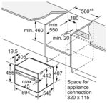 Lò vi sóng có nướng BOSCH CMG633BS1B Serie 8 âm tủ - Ảnh 3