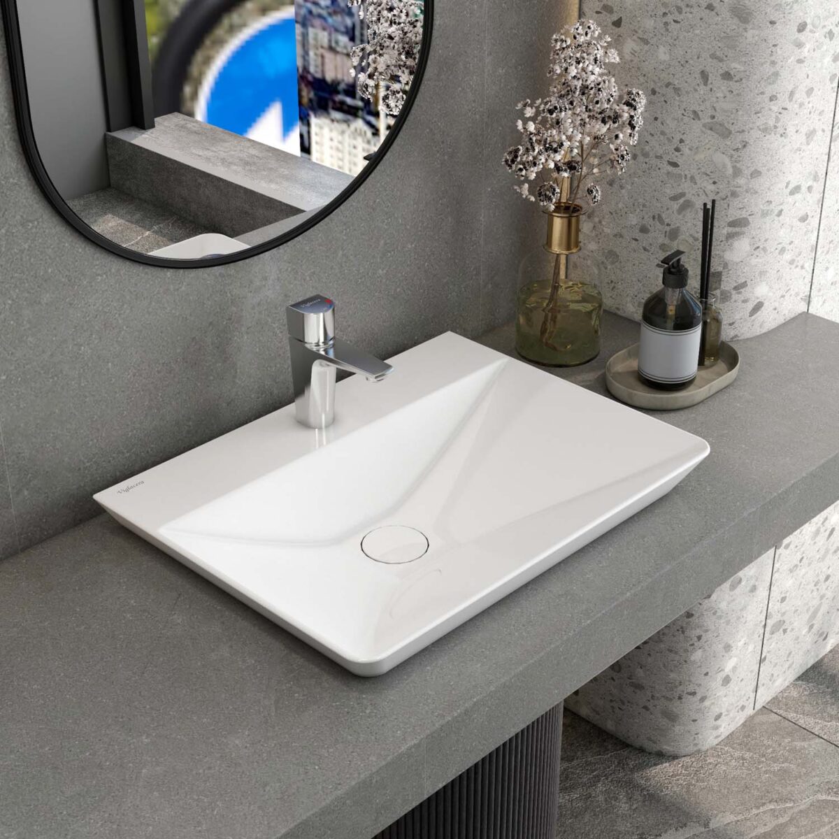 Chậu lavabo đặt bàn VIGLACERA CB70 - Ảnh 8