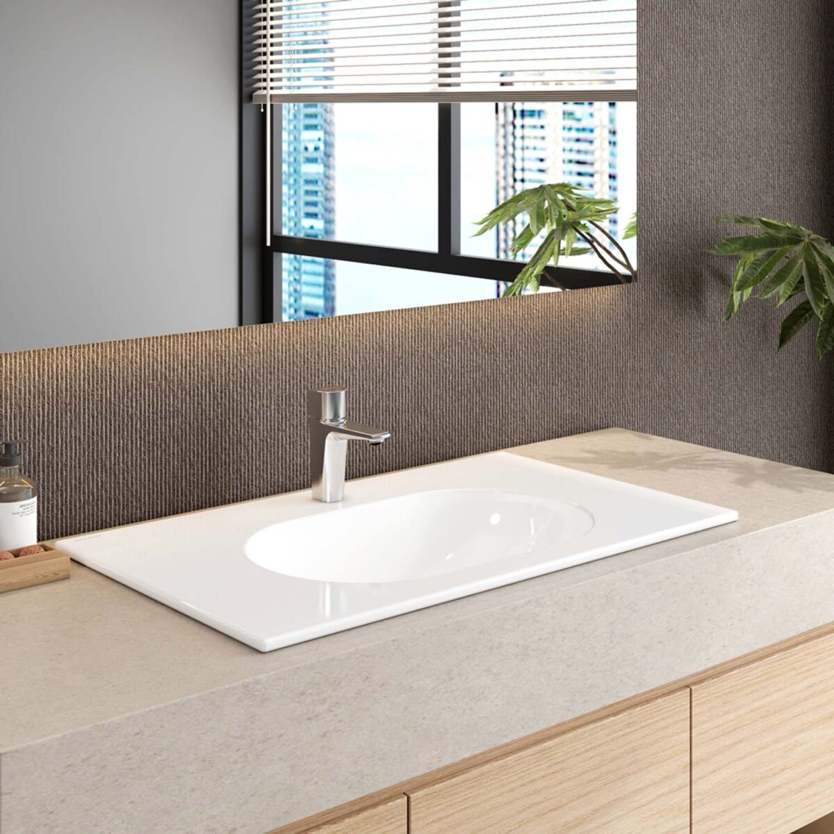 Chậu lavabo dương vành VIGLACERA CB69 - Ảnh 3