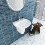 Chậu lavabo treo tường VIGLACERA V36 kèm chân lửng - Ảnh 6