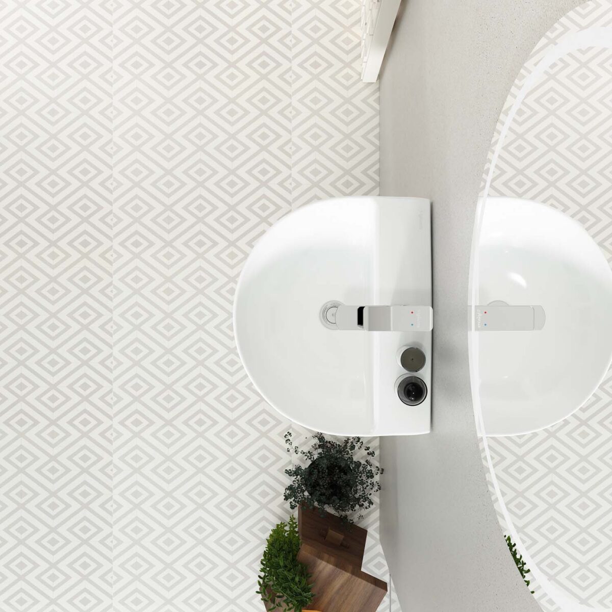 Chậu lavabo treo tường VIGLACERA V37 kèm chân lửng - Ảnh 3