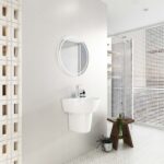 Chậu lavabo treo tường VIGLACERA V37 kèm chân lửng - Ảnh 4