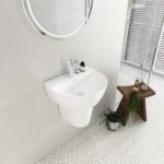 Chậu lavabo treo tường VIGLACERA V37 kèm chân lửng - Ảnh 5