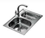 Chậu rửa bát inox TEKA Universo 1 12B dương bàn 2 hố