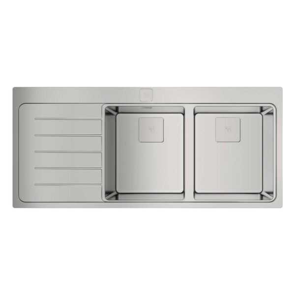 Chậu rửa bát inox Teka ZENIT RS15 2B 1D 115160004 dương bàn 2 hố