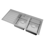 Chậu rửa bát inox Teka ZENIT RS15 2B 1D 115160004 dương bàn 2 hố - Ảnh 6