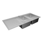 Chậu rửa bát inox Teka ZENIT RS15 2B 1D 115160004 dương bàn 2 hố - Ảnh 7