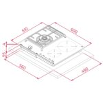 kích thước Bếp từ kết hợp gas ba TEKA JZC 63312 ABN BK (ABB) 112570116