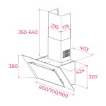 Máy hút mùi TEKA DVT Pro 78660 TBS BK 112930041 70cm kính vát - Ảnh 2