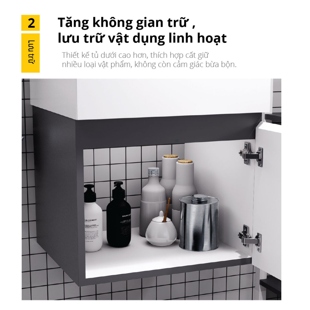 Tủ lavabo CAESAR LF5261 EH05261ATGV - Ảnh 7