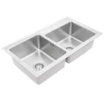 Chậu rửa bát Inox Hafele HS20-SSN2S90L 567.20.546 2 hố - Ảnh 5
