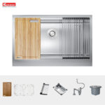 Chậu rửa bát inox KONOX KN8051AS Retta 1 hố - Ảnh 3