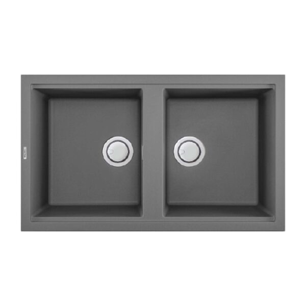 Chậu rửa bát đá Malloca TITANIUM G45073 2 hố