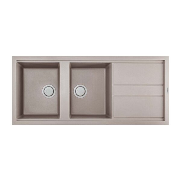 Chậu rửa bát đá Malloca TORTORA G50043 2 hố 1 bàn