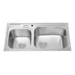 Chậu rửa bát inox Malloca MS1003NEW 2 hố
