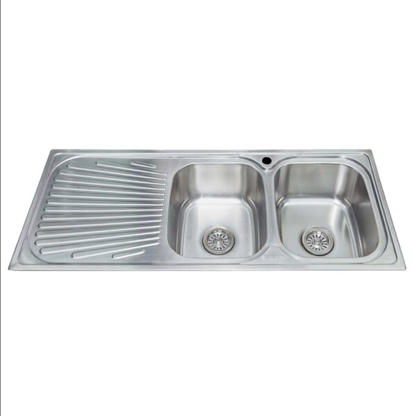 Chậu rửa bát inox Malloca MS1026L 2 hố 1 bàn trái