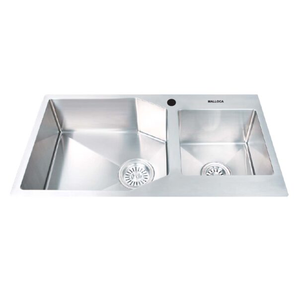 Chậu rửa bát inox MALLOCA MS610A 2 hố