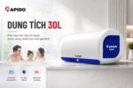 Bình nóng lạnh RAPIDO OBEL RON-D 30L lít ngang gián tiếp 2500w - Ảnh 8