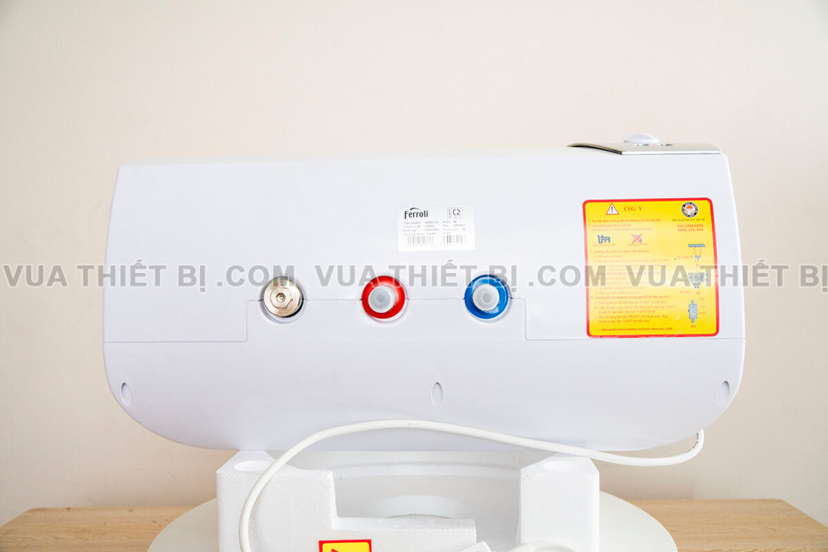 Anh thuc te Binh nong lanh Ferroli VERDI SE 15L 20L 30L lit ngang gian tiep 2500w 4