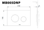Ban ve ki thuat Nap day nut nhan xa bon cau TOTO MB005DNP ma chrome mo