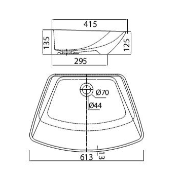 VIGLACERA CD17 - Chậu rửa mặt lavabo đặt bàn 2 Chau rua Lavabo dat tren ban da VIGLACERA CD17