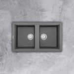 Chậu rửa bát đá Malloca TITANIUM G-45073 2 hố