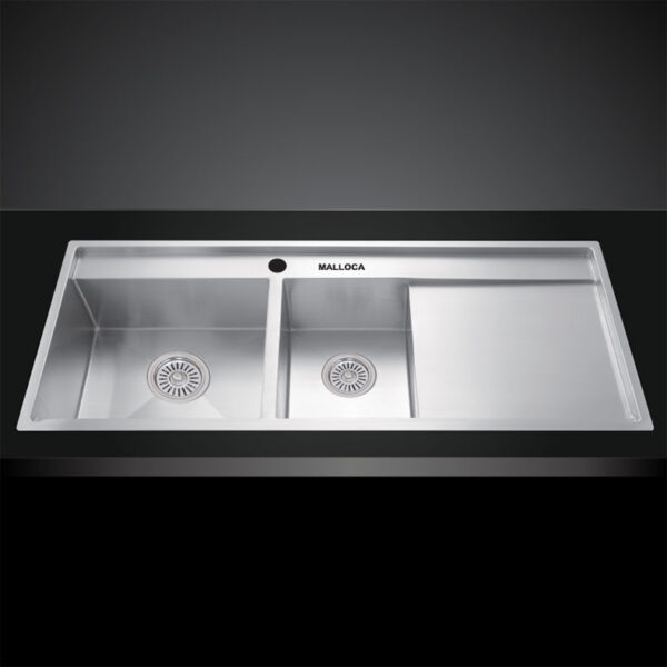 Chậu rửa bát inox Malloca MS6306 2 hố 1 bàn