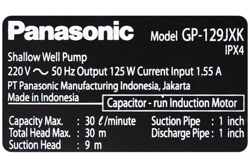 Máy bơm nước đẩy PANASONIC GP 129JXK SV5 (10)