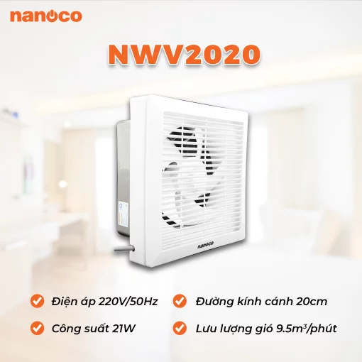 Quạt hút NANOCO NWV2020 gắn tường 1 chiều (2)